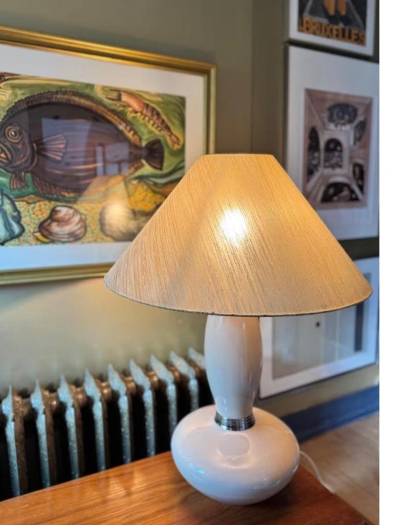 Grote lamp in keramiek jaren 80, 85cm hoog!, Antiek en Kunst, Ophalen