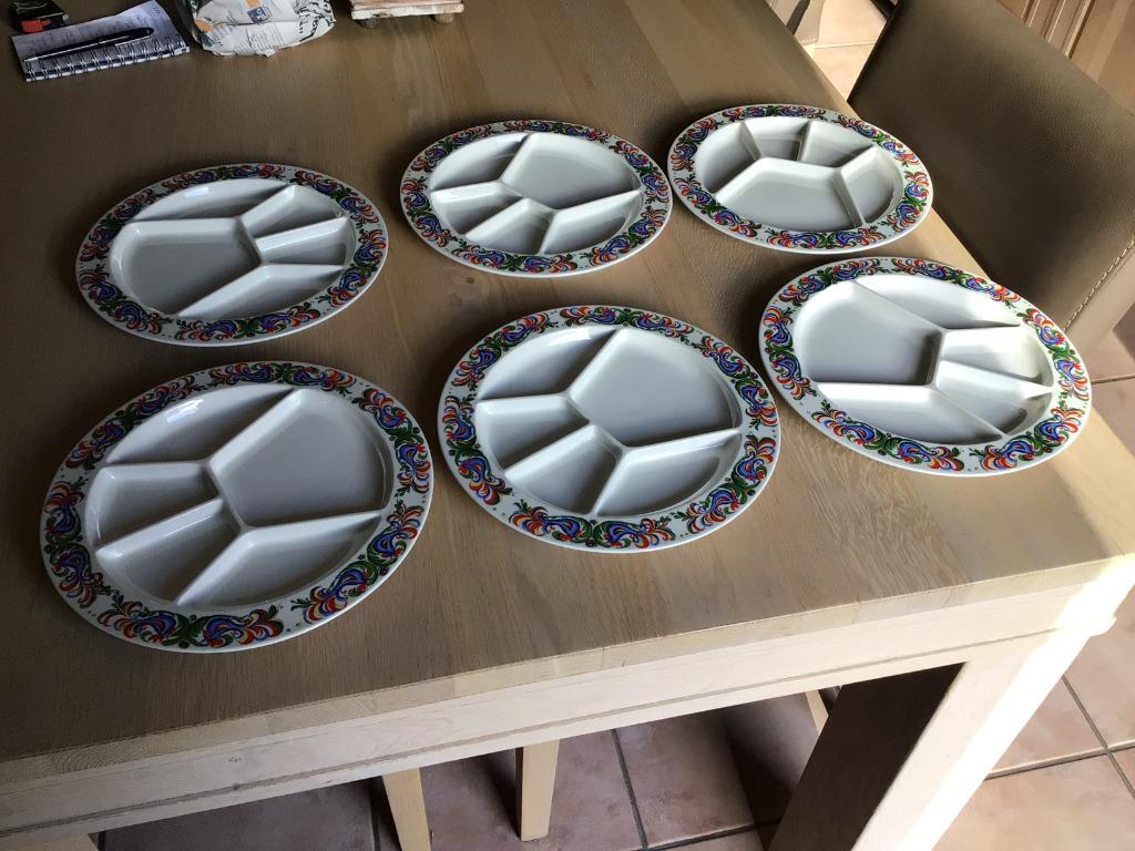Assiettes à fondue Villeroy Boch Septfontaines, 6 pièces, Assiettes(s), Enlèvement, Utilisé, Autres styles
