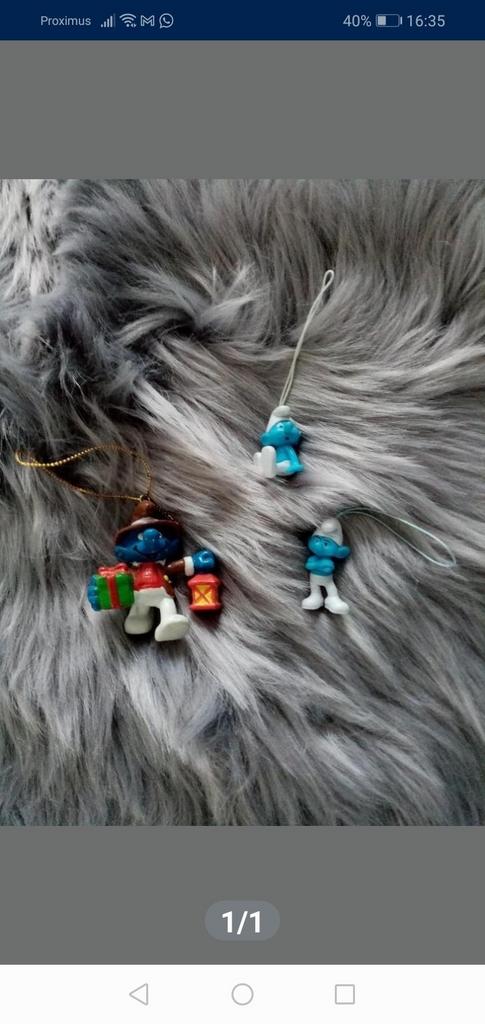 2 schtroumpfs bleus, celui de couleur vendu, Enlèvement ou Envoi