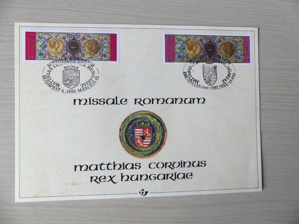 Herdenkingskaart 1993 :  België / Hongarije (2492), Ophalen of Verzenden