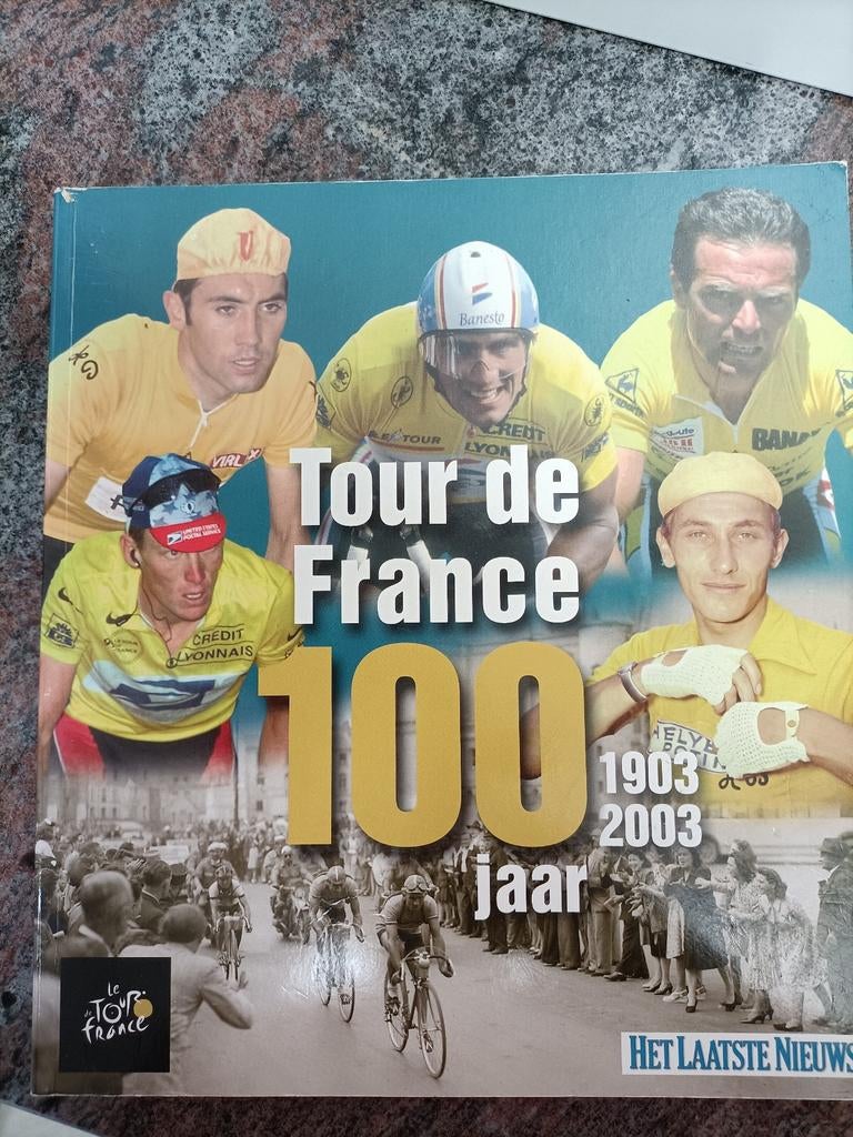 100 jaar Tour de France jubileumboek.  Fotos en tourgidsen, Ophalen, Gelezen, Overige sporten