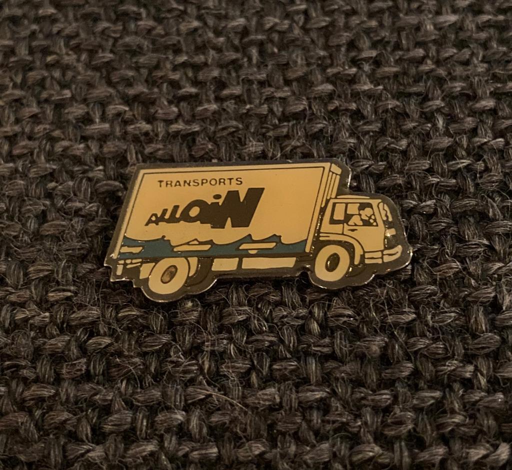 PIN - TRANSPORTS ALLOIN - TRUCK - CAMION, Envoi, Utilisé, Transport, Insigne ou Pin's