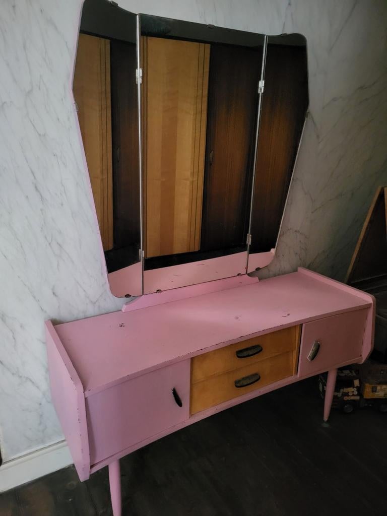 Spiegelkast vintage, Antiek en Kunst, Ophalen