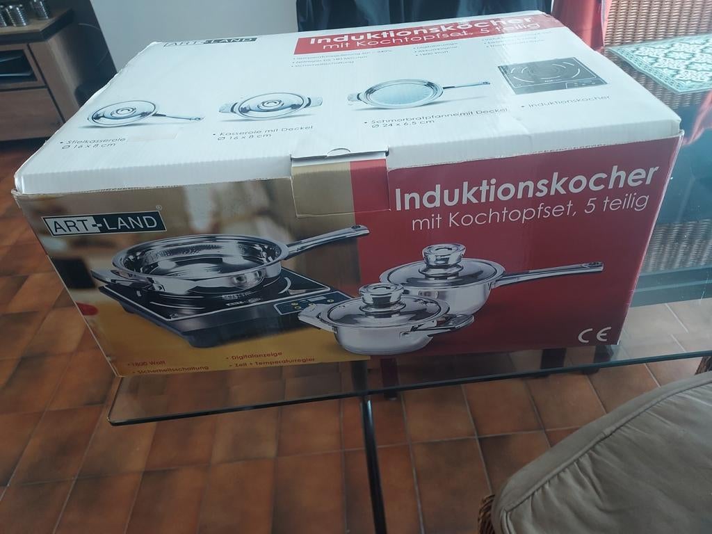 Art-Land inductie kookplaat met kookpotten, Ophalen, Nieuw, Inductie
