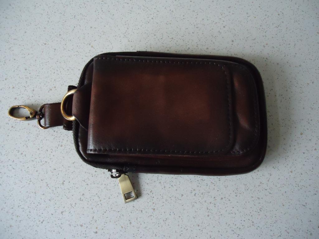 Nieuw Bruin lederen GSM Tasje., Enlèvement ou Envoi, Neuf