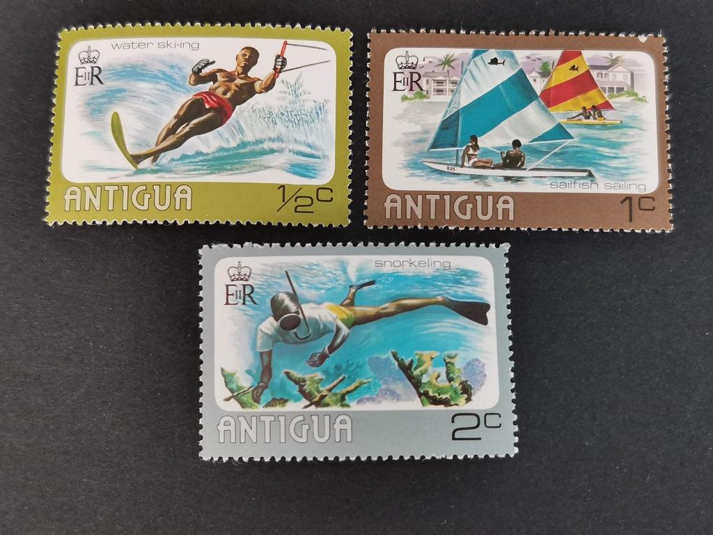 Antigua 1976 - sports - sports nautiques - ski nautique ,,,, Enlèvement ou Envoi, Non oblitéré, Amérique du Nord