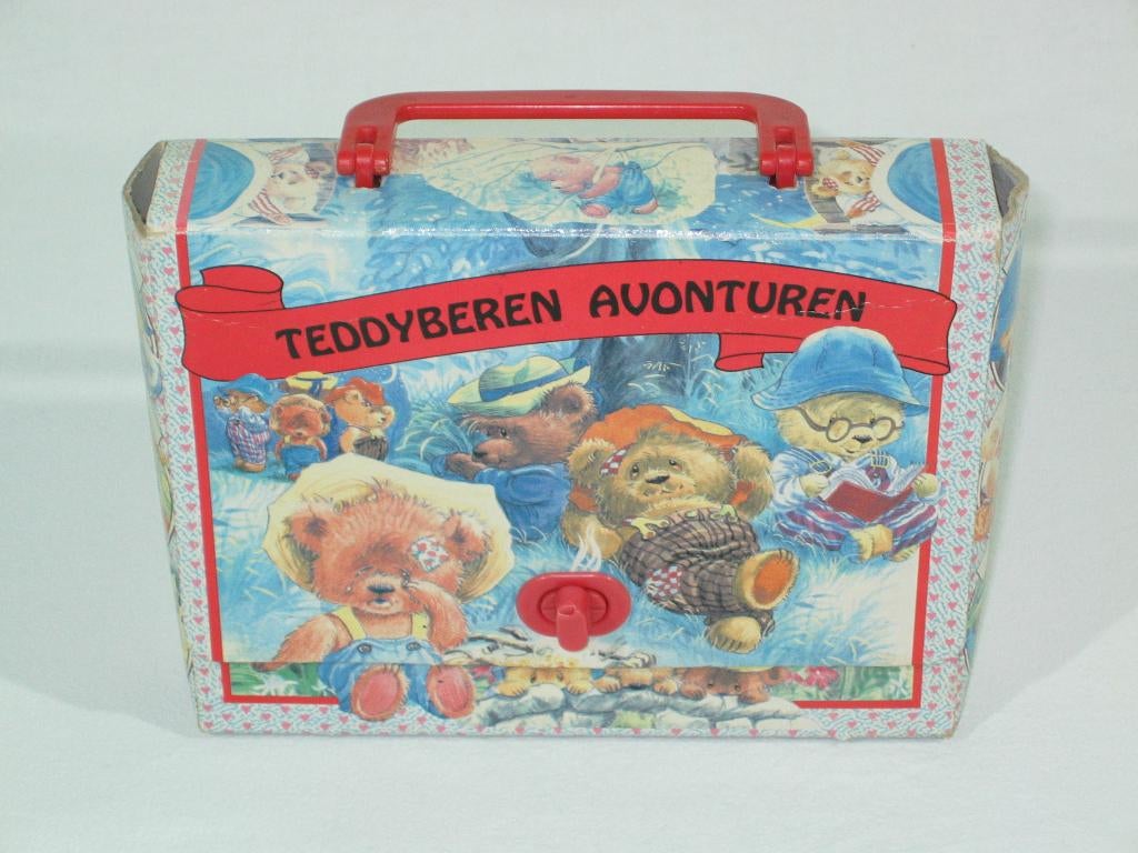 Vintage Kinderboeken Koffertje – Teddyberen Avonturen – Jare, Gelezen, Jongen of Meisje, Ophalen of Verzenden, Voorleesboek