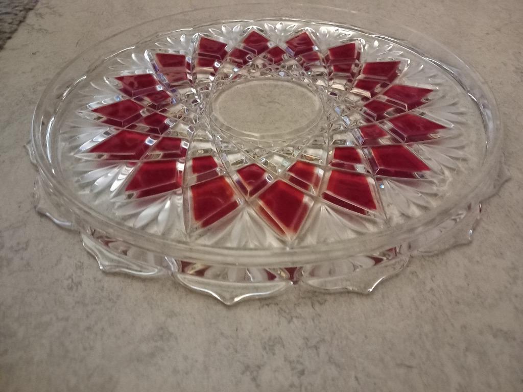 Superbe plat de présentation pour tartes/gâteaux, Neuf, Verre, Enlèvement, Autres types