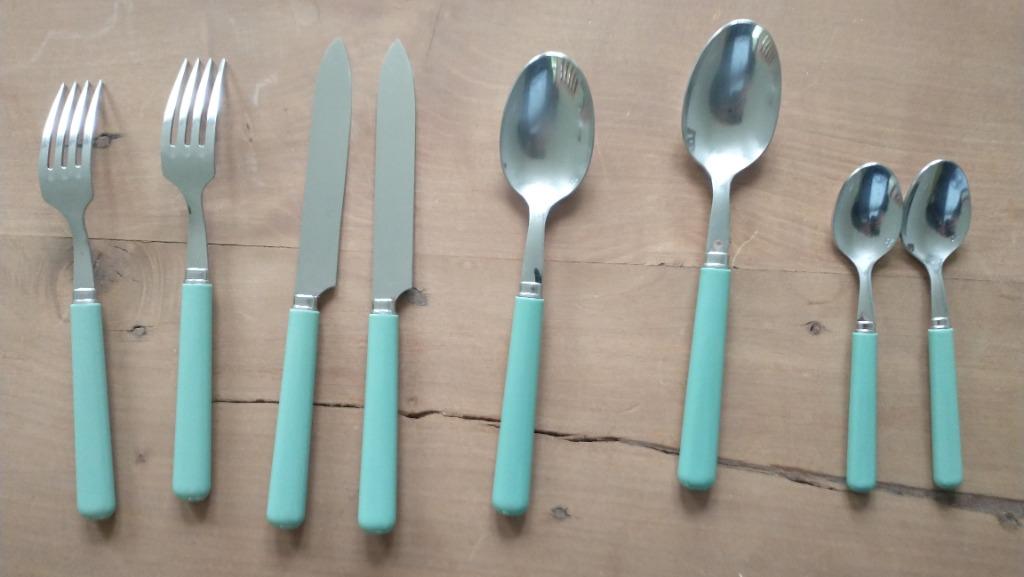 * Set bestek, Ophalen of Verzenden, Zo goed als nieuw, Inox of Chroom