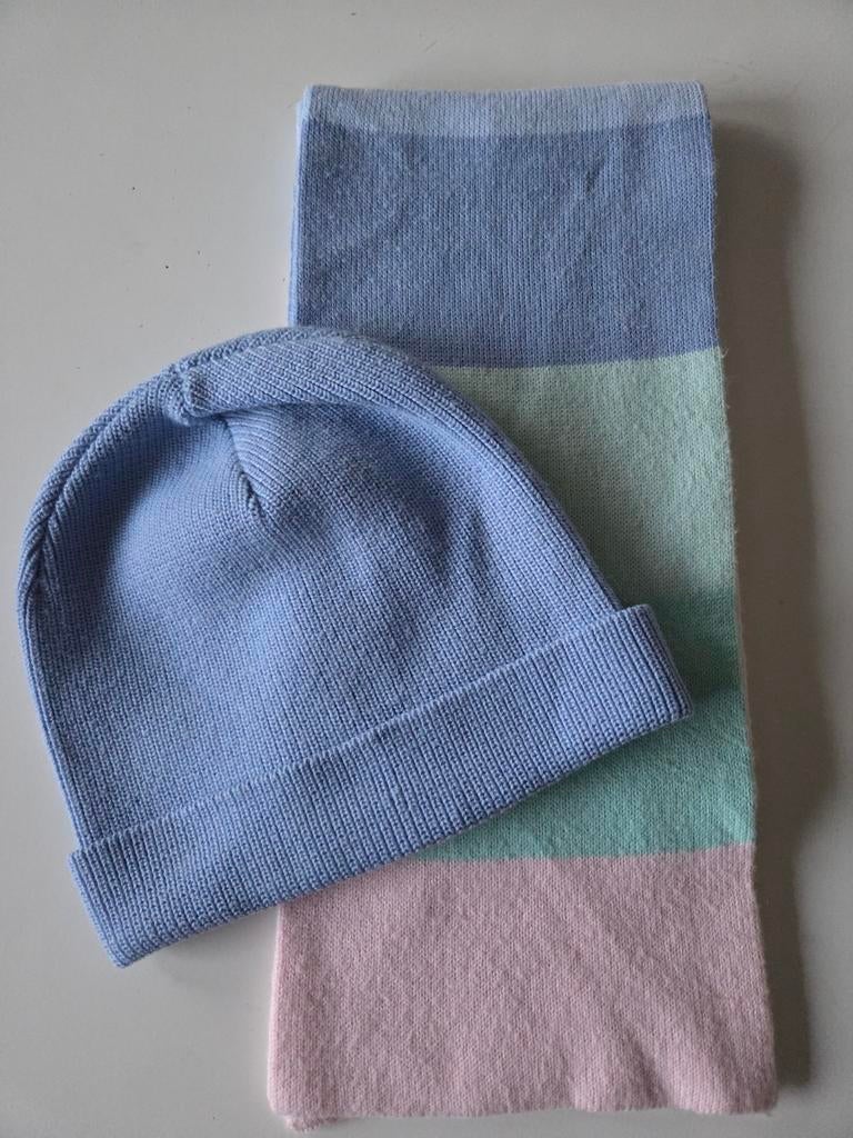Bonnet bleu clair pour fille Dujardin 6 ans, Enlèvement ou Envoi, Comme neuf, Bonnet
