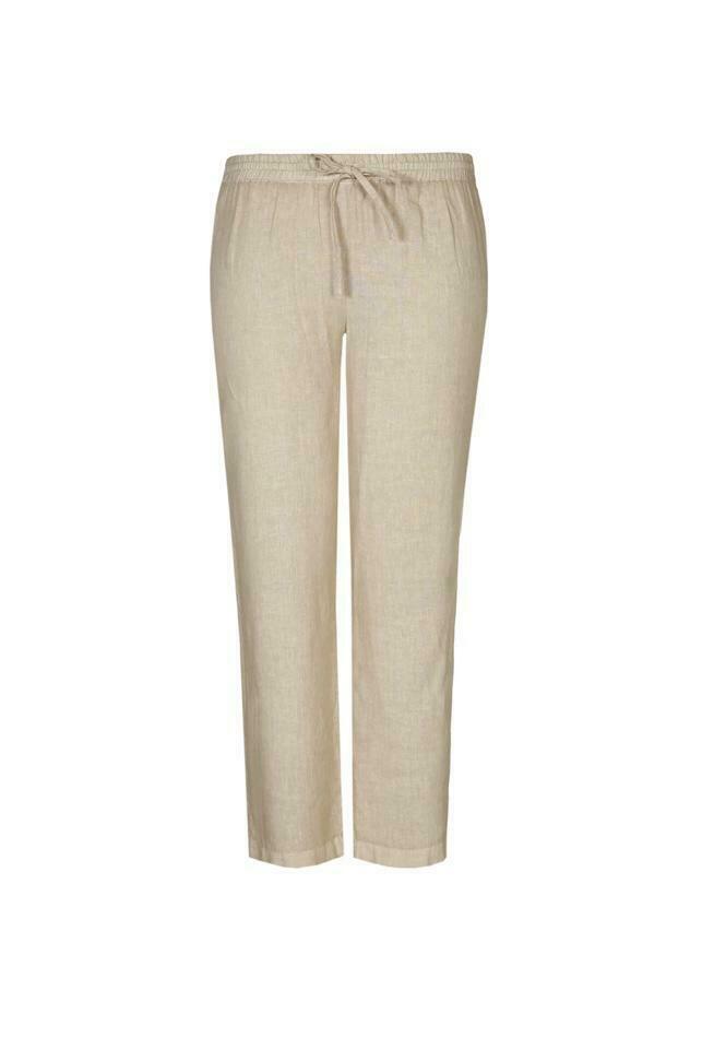 XANDRES GOLD, Vlotte linnen broek, maat 50, XANDRES GOLD, Enlèvement ou Envoi, Beige, Comme neuf