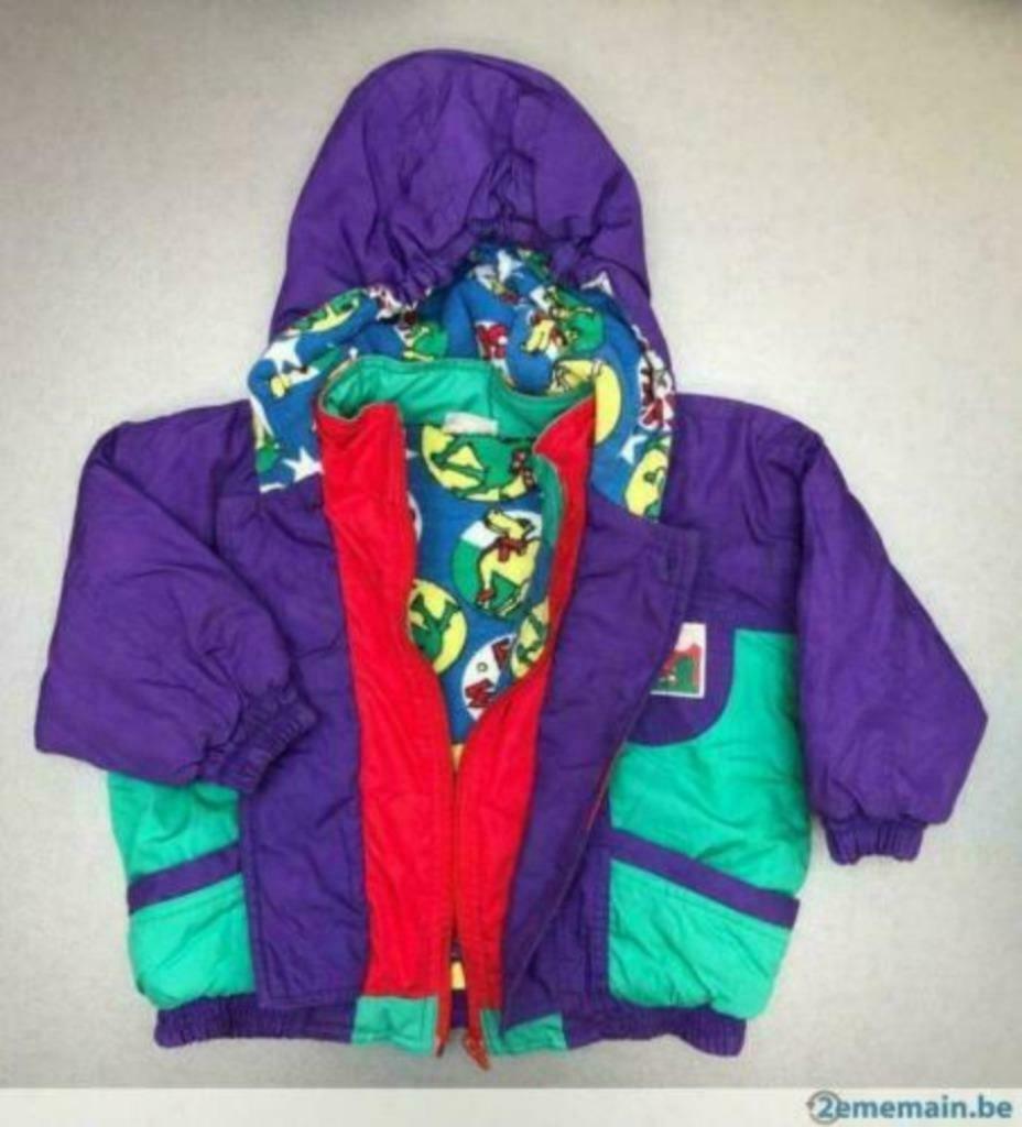 Manteau mauve à capuche - Taille 86, Enfants & Bébés, Enlèvement ou Envoi, Comme neuf, Garçon, Manteau