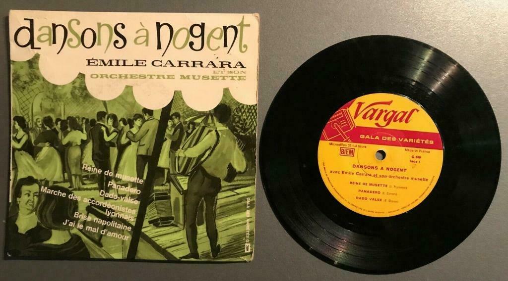 Vinyle de Emile Carrara et son orchestre musette -, Cd's en Dvd's, Vinyl Singles, Gebruikt, Single, Overige genres, Ophalen of Verzenden