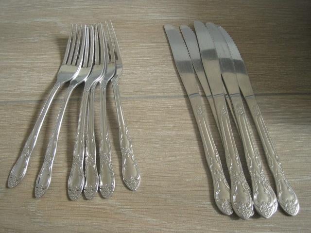 Set de couverts 6 fourchettes et 6 couteaux, Enlèvement ou Envoi, Utilisé