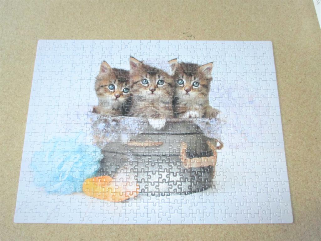puzzel clementoni 500 kittens, Hobby en Vrije tijd, Ophalen of Verzenden, 500 t/m 1500 stukjes, Zo goed als nieuw, Legpuzzel