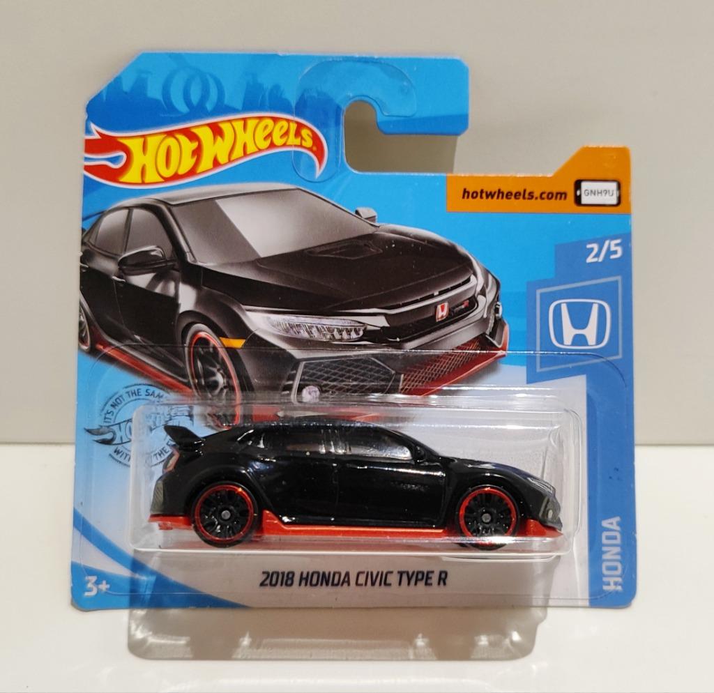 Hot Wheels 2018 Honda Civic Type R Zwart (2020), Enlèvement ou Envoi