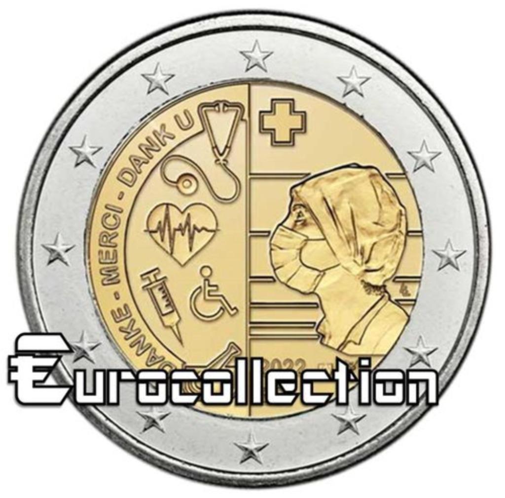 2 euros commémoration Belgique 2022, Enlèvement ou Envoi, Belgique, 2 euros, Monnaie en vrac