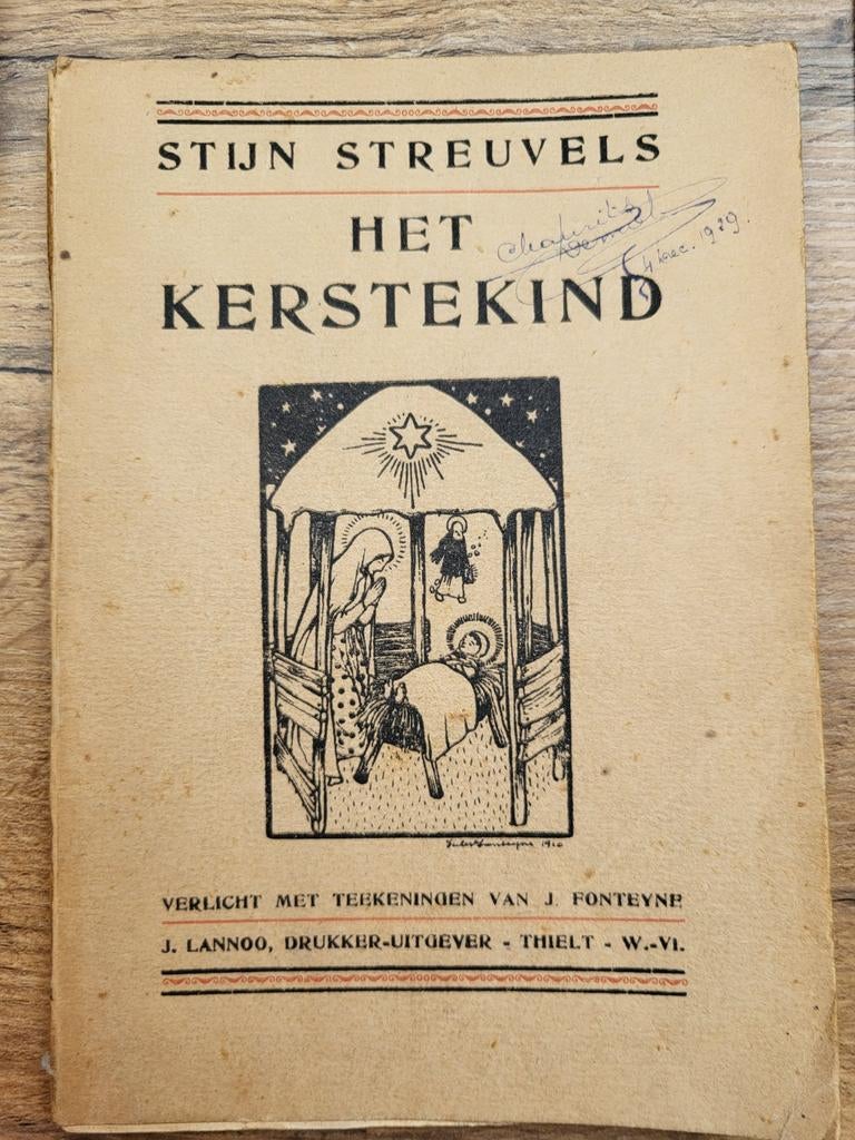 Stijn Streuvels- Het kerstekind - 1922 - 4de druk, Ophalen of Verzenden, Gelezen