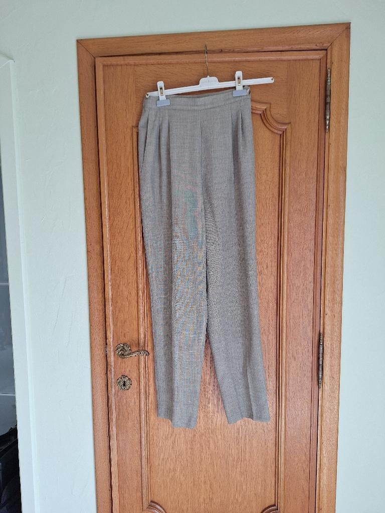 Pantalon habillé beige noir - taille 34 -Patrice Bréal, Vêtements | Femmes, Enlèvement ou Envoi, Beige, Longs, Taille 34 (XS) ou plus petite