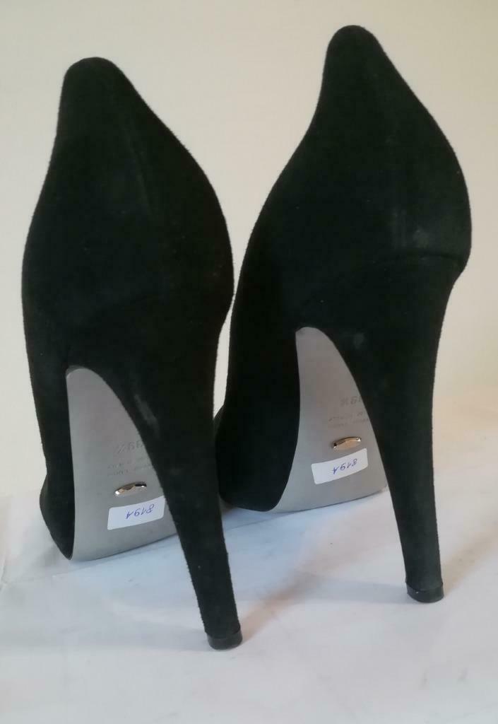 819A * SERGIO ROSSI luxe zwarte volledig lederen pumps (39,5, Kleding | Dames, Schoenen, Gedragen, Pumps, Zwart, Verzenden