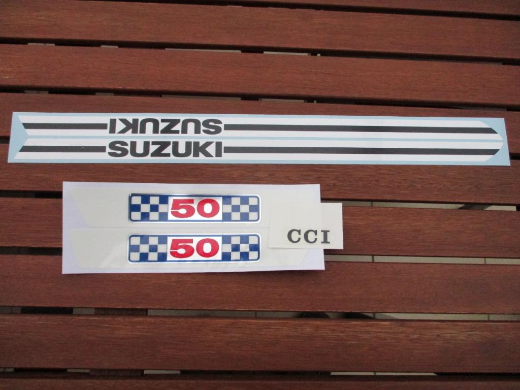 Sticker set SUZUKI AC '72, Enlèvement ou Envoi, Neuf, Réservoir, Autres marques