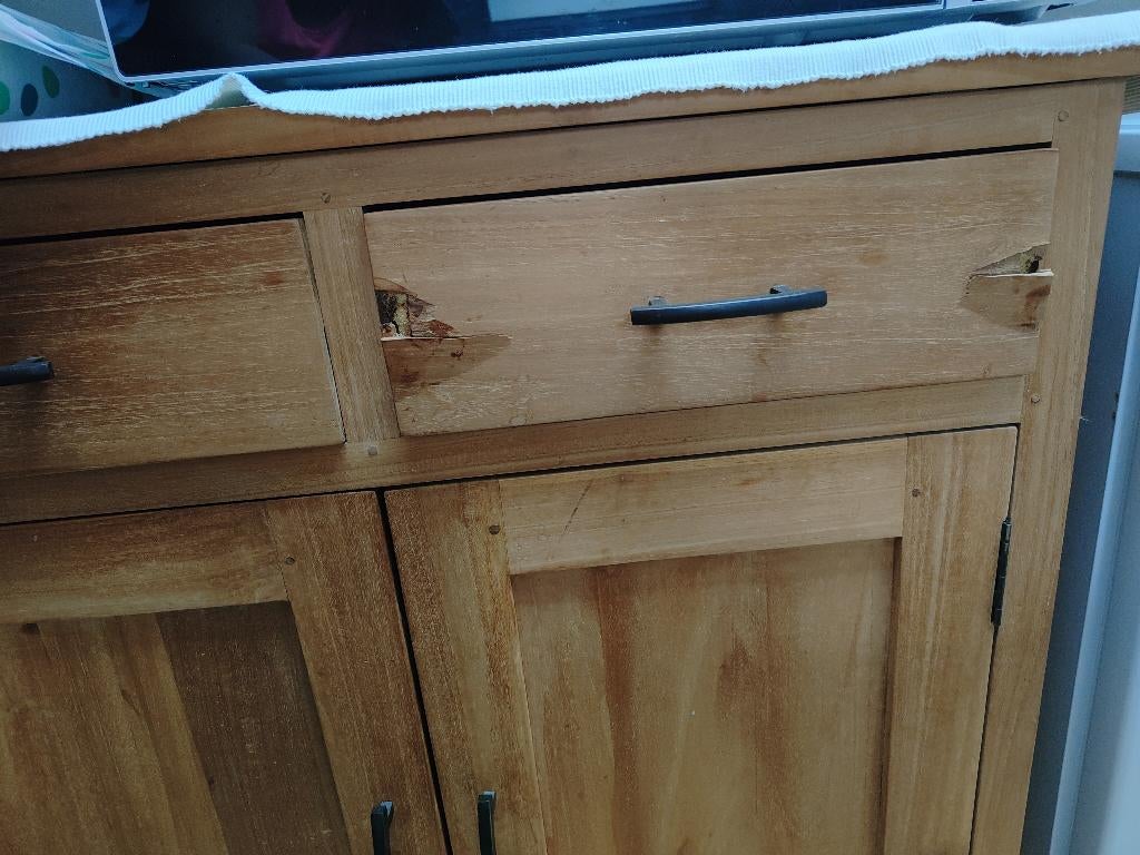 Vitrinekast Teak, Huis en Inrichting, Kasten | Vitrinekasten, Ophalen, Gebruikt, Met deur(en), 200 cm of meer