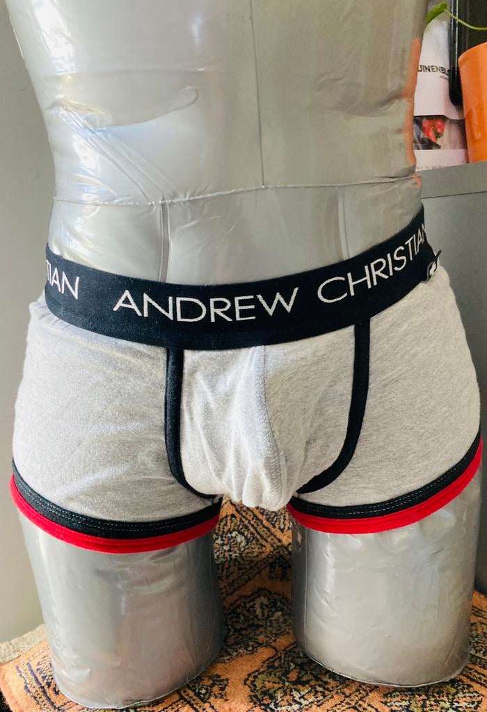 Boxer chic Andrew Christian taille S/M, Vêtements | Hommes, Sous-vêtements, Envoi, Gris, Andrew christian, Boxer