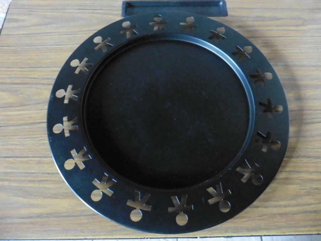 Alessi serveerborden Girotondo groot 3 stuks, Ophalen of Verzenden, Gebruikt, Overige materialen, Schaal of Schalen