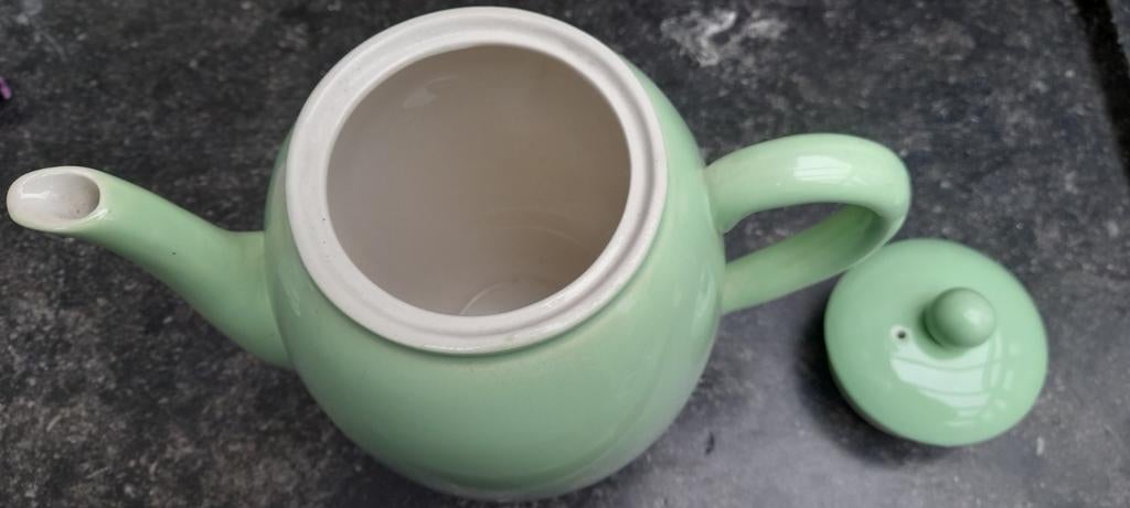 Groene koffiepot van boch, Ophalen of Verzenden
