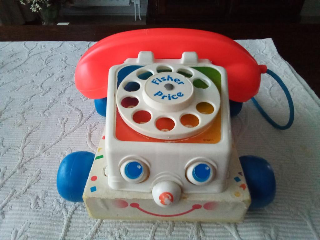 Fisher price telefoon, Kinderen en Baby's, Speelgoed | Fisher-Price, Ophalen of Verzenden, Gebruikt, Met geluid