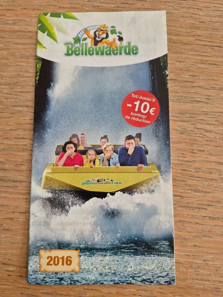 Folder Bellewaerde 2016, Ophalen of Verzenden, Zo goed als nieuw