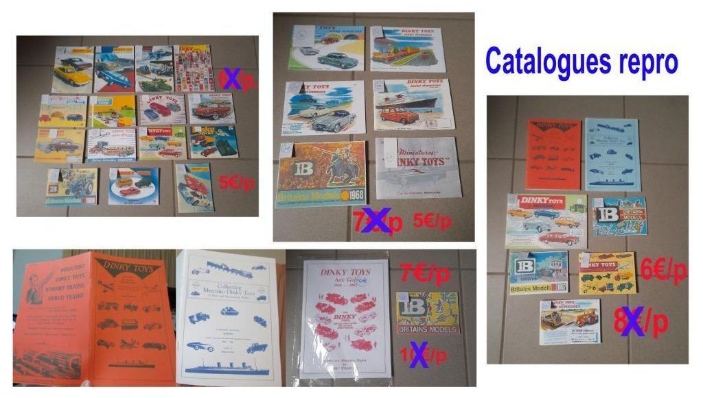 Lot catalogues Dinky Toys, très bonnes reproductions 1953-69, Boeken, Catalogussen en Folders, Catalogus, Ophalen of Verzenden