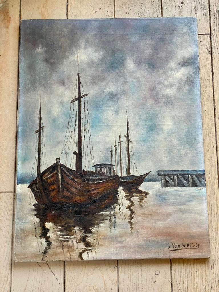 BATEAUX AQUARELLÉS - J.VAN DE VLIEDT, Enlèvement
