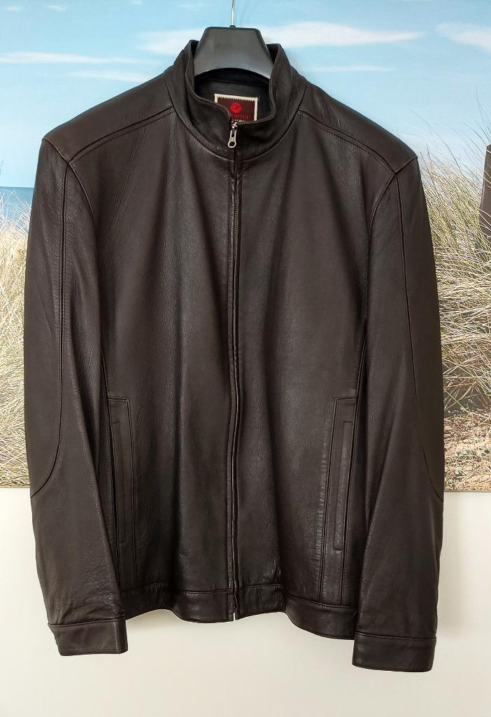 Herenjas , echt leer, Enlèvement, Neuf, Taille 56/58 (XL), Brun