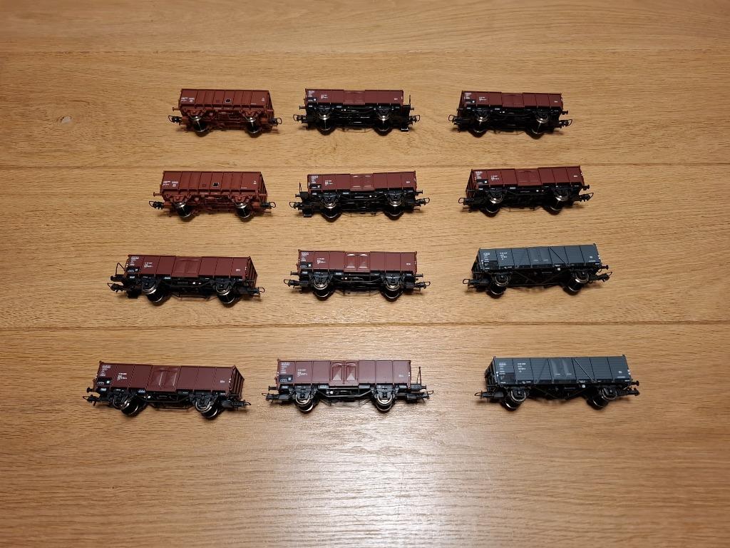 Roco 75945 - Set de 12 wagons tombereau, Enlèvement, Comme neuf, Wagon, Roco