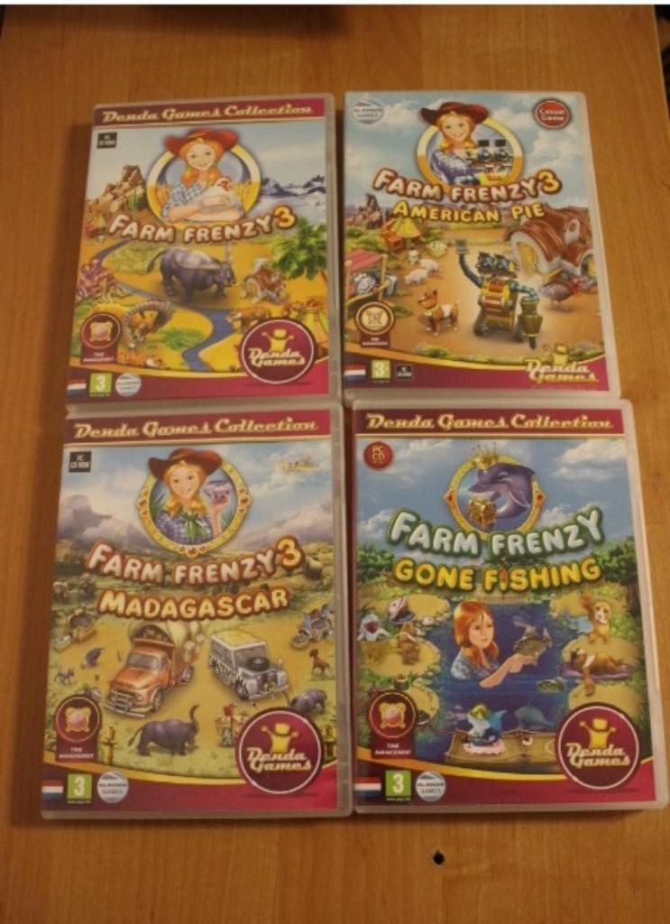 computerspel : 4x Farm Frenzy - pc game, Games en Spelcomputers, Games | Pc, Gebruikt, Puzzel en Educatief, 1 speler, Eén computer