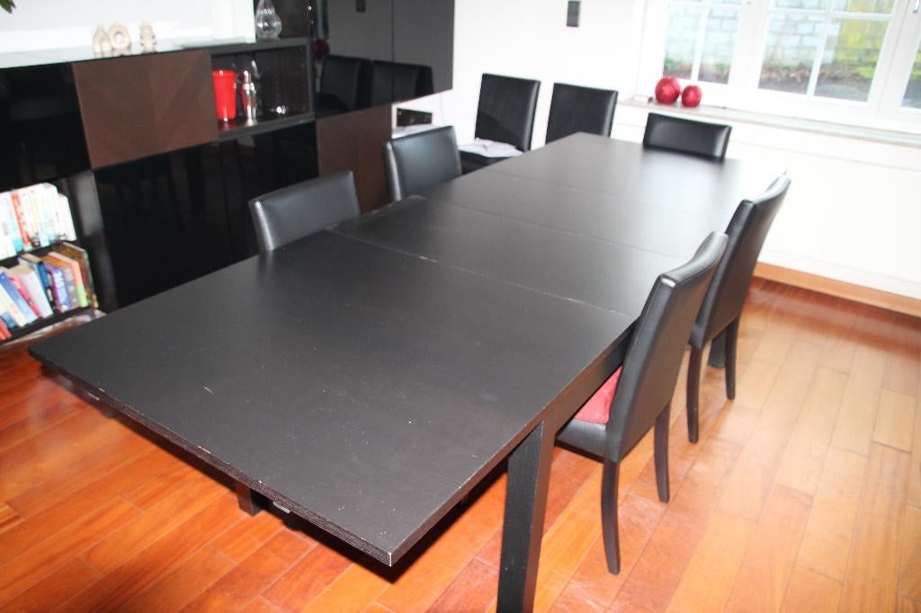 Table de salle à manger + Allonges, Maison & Meubles, Tables | Tables à manger, 150 à 200 cm, Cinq personnes ou plus, Enlèvement
