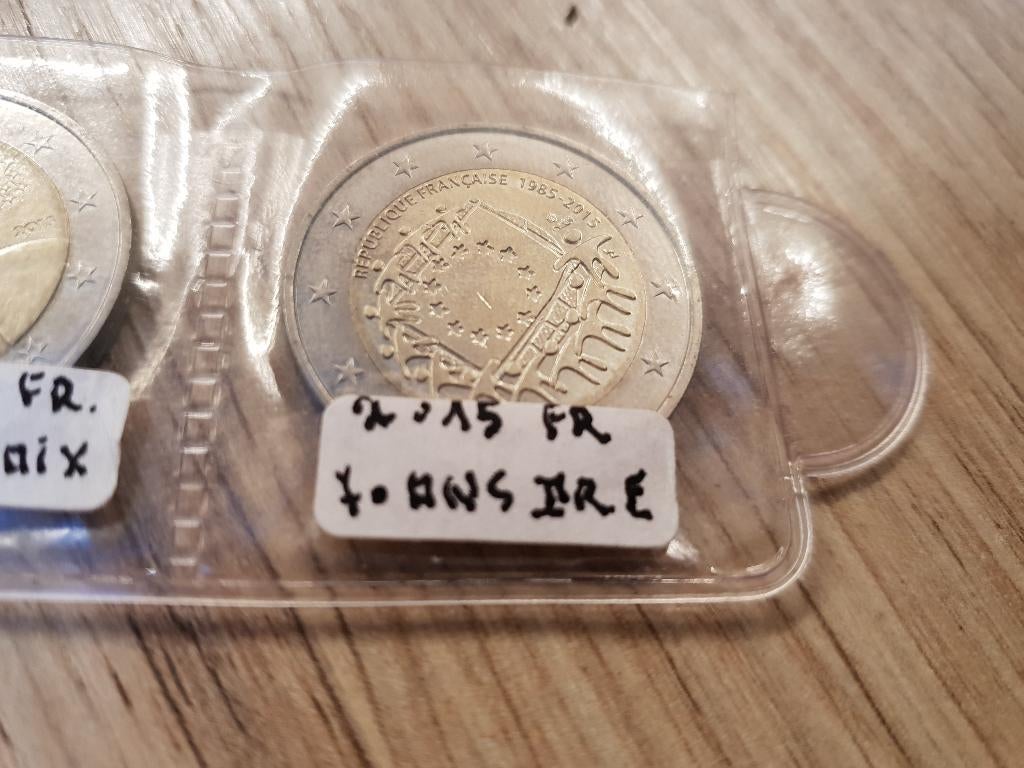 2 euros Drapeau européen (non colorée) 2015, Enlèvement ou Envoi, France, 2 euros