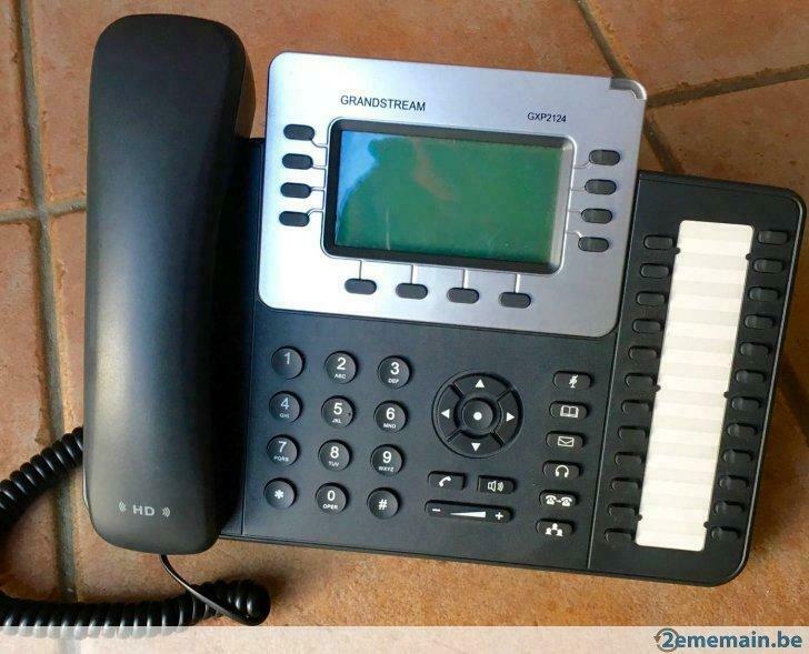 Téléphone voix sur IP Grandstream GXP 2124 en parfait état, Ophalen of Verzenden, Zo goed als nieuw