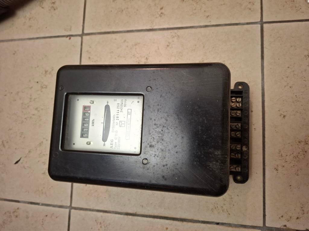 KWH meter, Doe-het-zelf en Bouw, Ophalen of Verzenden, Gebruikt