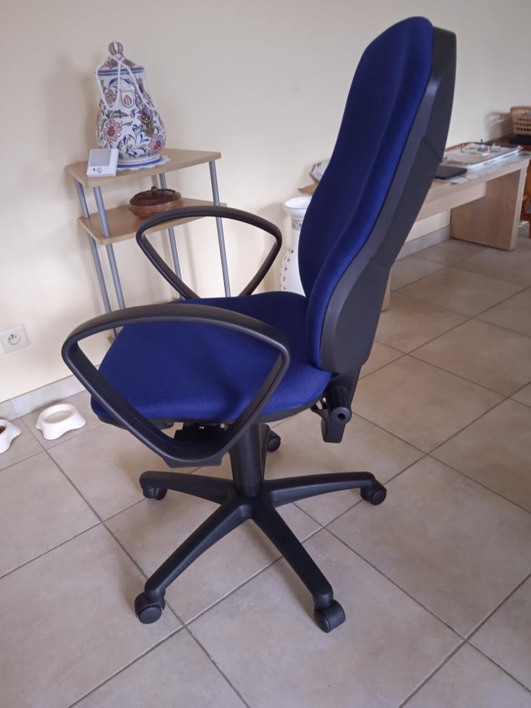 Bureaustoel, Maison & Meubles, Comme neuf, Enlèvement, Bleu, Chaise de bureau