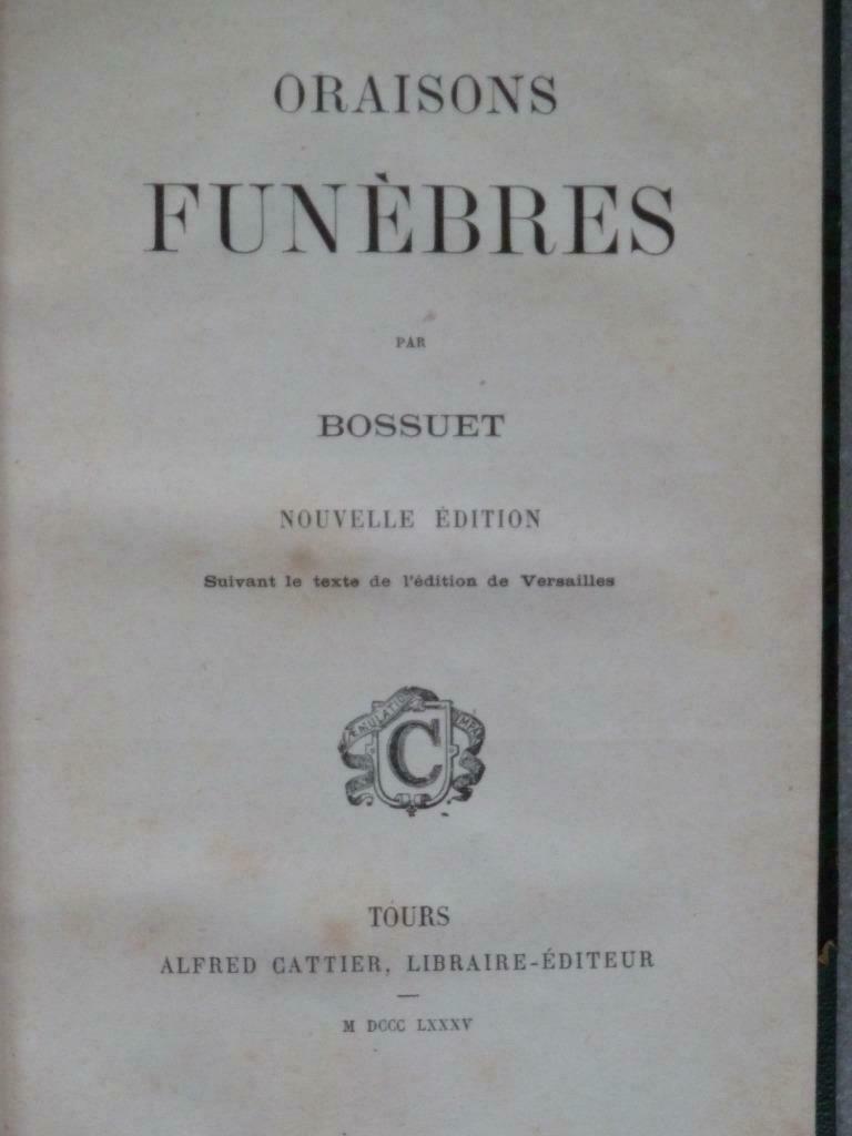 Oraisons funèbres, Antiquités & Art, Enlèvement ou Envoi