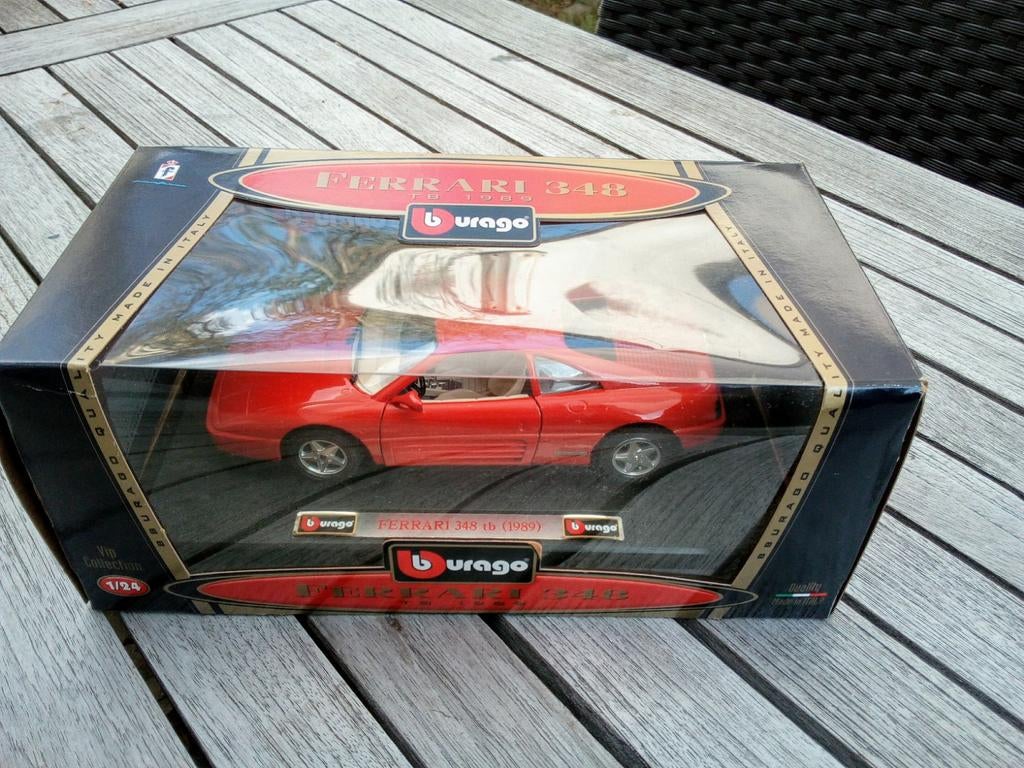 Burago Ferrari 348, Ophalen of Verzenden, Zo goed als nieuw, Burago