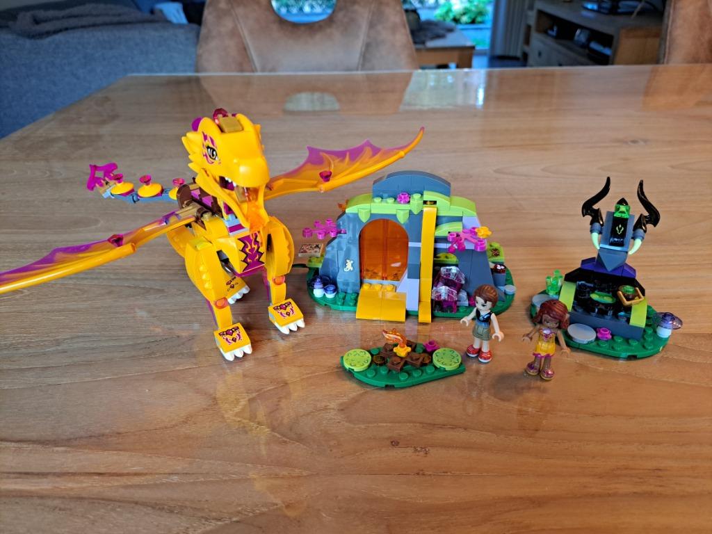 Lego Elves 41175 Fire Dragon's  Lava Cave, Enlèvement, Comme neuf, Ensemble complet, Lego