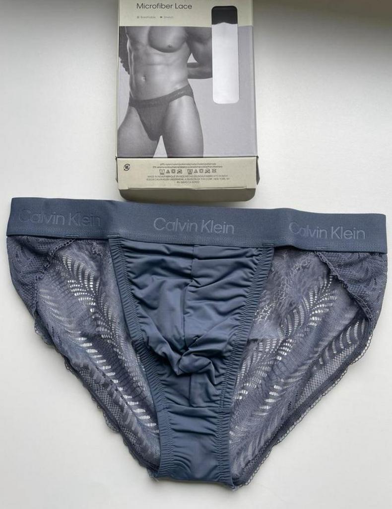 Slip de sport en microfibre Calvin Klein, Envoi, Gris, Calvin Klein, Slip
