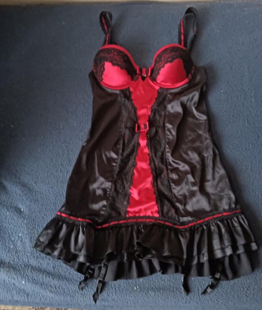 Nuisette met Jarretels, Kleding | Dames, Ondergoed en Lingerie, Ophalen of Verzenden