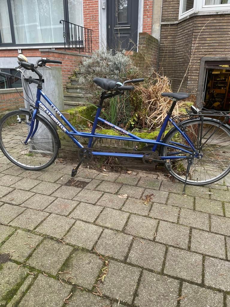 Vintage tandem, Fietsen en Brommers, Ophalen, Gebruikt, Minder dan 10 versnellingen
