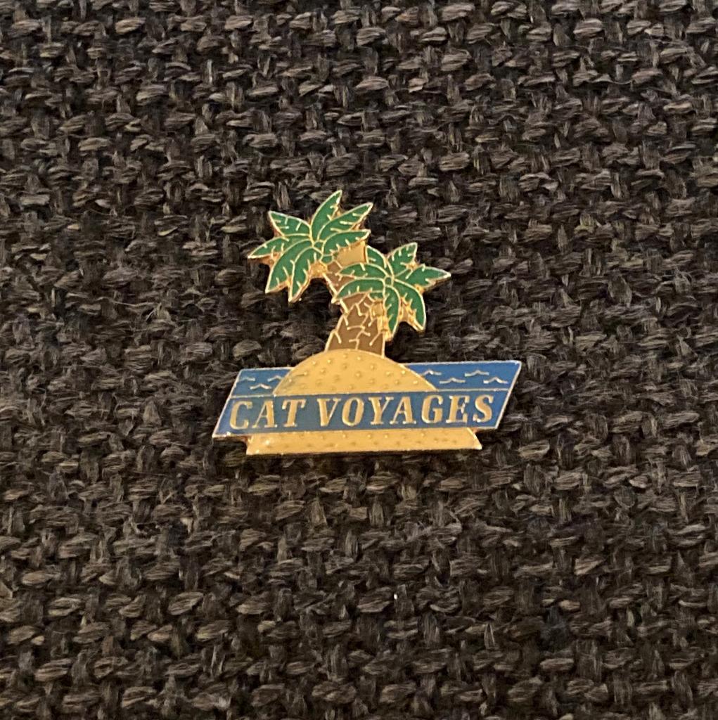 PIN - CAT VOYAGES - PALMIER - PALMBOOM, Envoi, Utilisé, Autres sujets/thèmes, Insigne ou Pin's