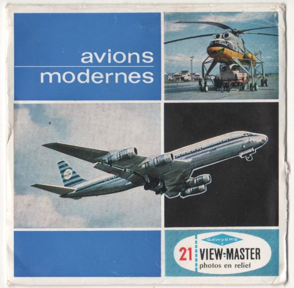 View-master Avions modernes B 672 FR, Antiquités & Art, Enlèvement ou Envoi