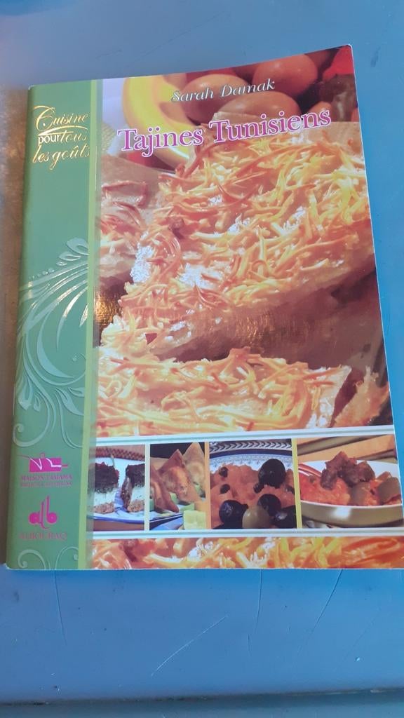 Livre de 30 recettes tunisienne tajine et autre, Enlèvement ou Envoi, Comme neuf